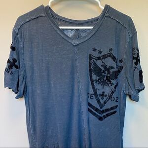 Men’s Large Raw State Premium Blue ‘Seek and Destroy’ Shirt